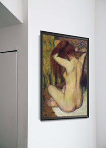 Plakát Degas žena česání vlasů