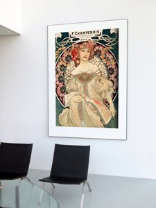 Plakát Alphonse Mucha plakát Réverie