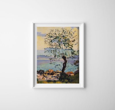 Plakát Willow na jezeře Ferdynand Hodller