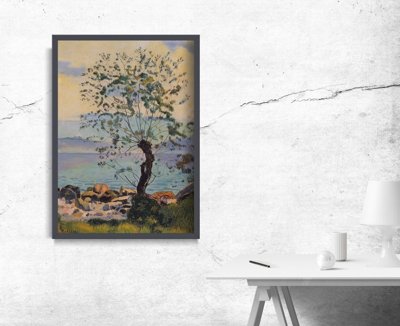 Plakát Willow na jezeře Ferdynand Hodller