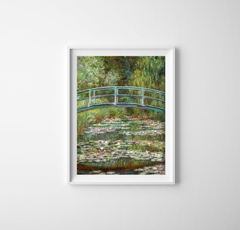 Plakát Most přes rybník Claude Monet