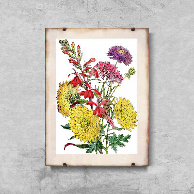 Plakát Tištěné podzimní květina