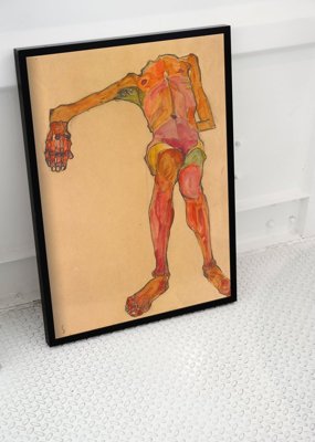 Plakát Egon schiele nahý autoportrét