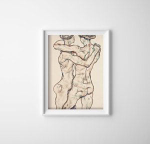 Dekorativní plakát Egon schiele nahé dívky
