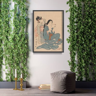 Plakát Ženy šlehací vlasy Ukiyo-e