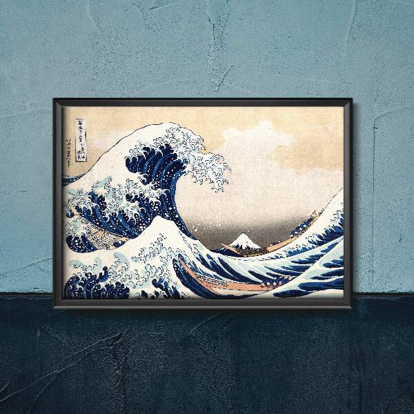 Plakát na zeď Velká vlna v Kanagawa Katsushika Hokusai