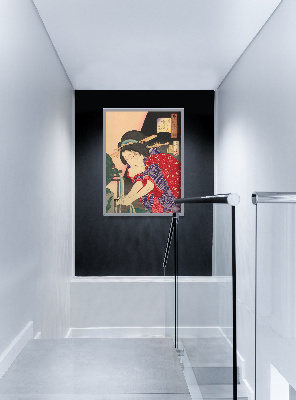 Retro plakát Žena mytí rukou tsukioka yoshitoshi Ukiyo-e