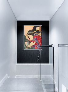 Retro plakát Žena mytí rukou tsukioka yoshitoshi Ukiyo-e
