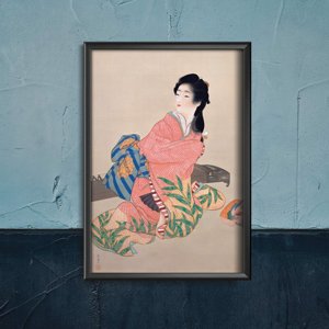 Dekorativní plakát Dcera Miyuki Uemura shoen