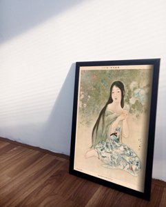 Dekorativní plakát Kiyokata kaburagi čas, kdy Ajisai Bloom