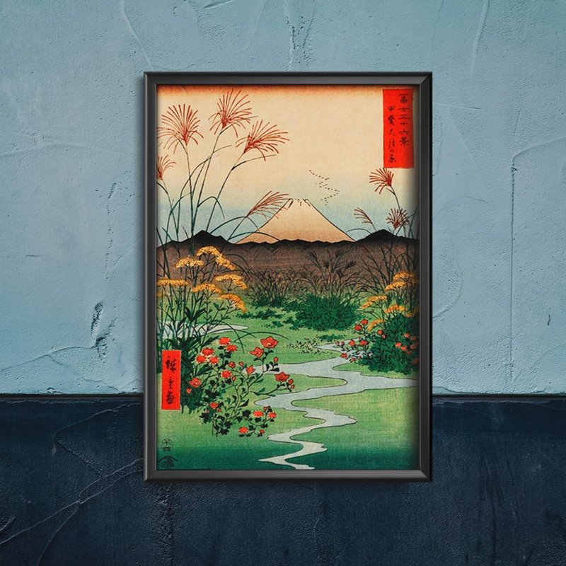 Dekorativní plakát Otsuki Plain v Kai provincií