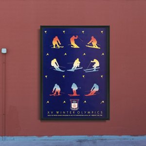Retro plakát Zimní olympijské olympijské hry Calgary