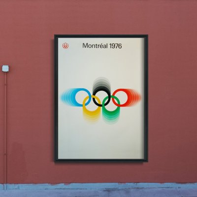 Retro plakát Olympijské hry v Montrealu