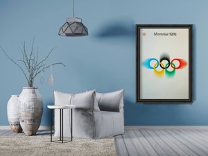 Retro plakát Olympijské hry v Montrealu