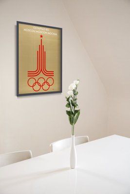 Retro plakát Plakát pro Moskva Olympijské hry