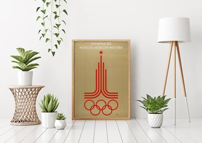 Retro plakát Plakát pro Moskva Olympijské hry
