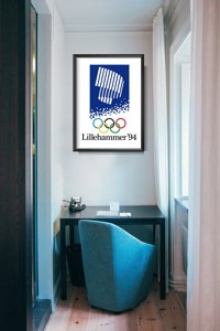 Retro plakát Zimní olympijské hry Lillehammer
