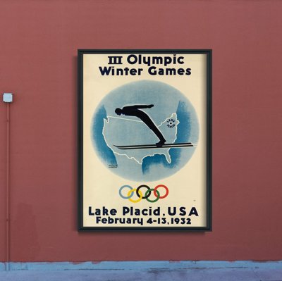 Plakát na zeď Zimní olympijské hry jezero placid
