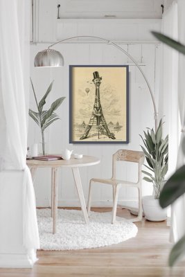 Retro plakát Gustave Eiffel