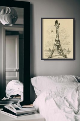 Retro plakát Gustave Eiffel