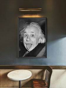 Retro plakát Jazyk Albert Einstein