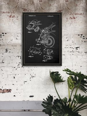 Retro plakát Patent VW Beetle