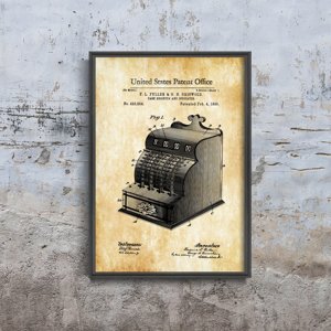 Retro plakát Fuller Fuller & Griswold USA patent