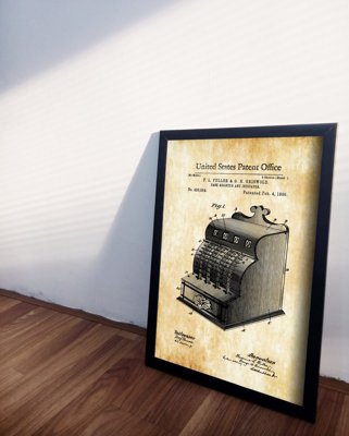 Retro plakát Fuller Fuller & Griswold USA patent