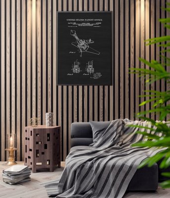 Retro plakát Patent pro kontrolu vesmírné lodi