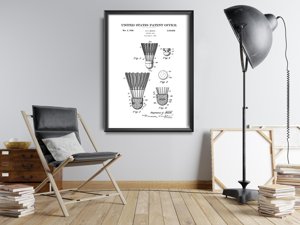 Retro plakát Patent pro badminton