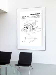 Retro plakát Patent na defibrilátoru