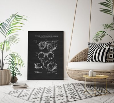 Retro plakát Svařovací brýle Ihrcke patent USA