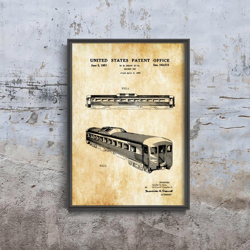 Retro plakát Americká lokomotiva