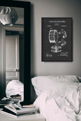 Retro plakát Barry skládací buben Barry patent