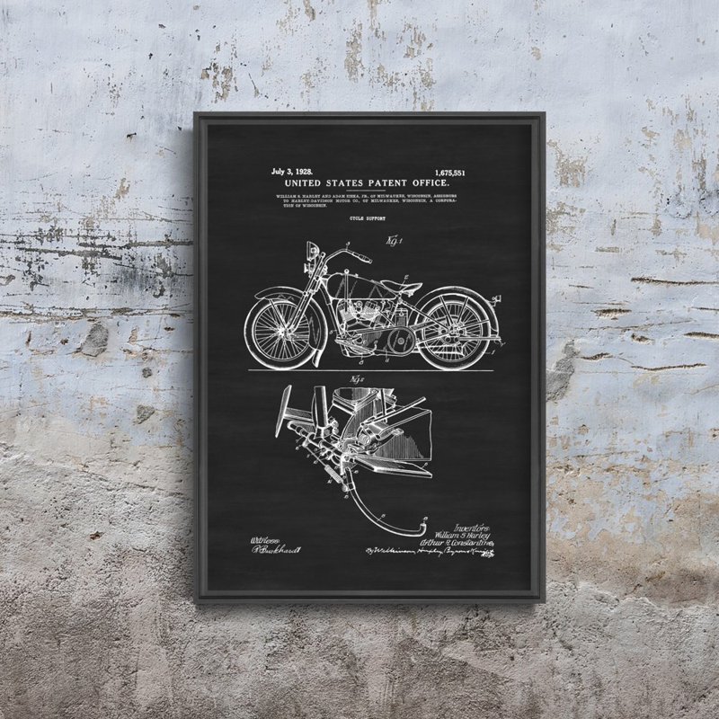 Dekorativní plakát Motocykl Harley Davidson