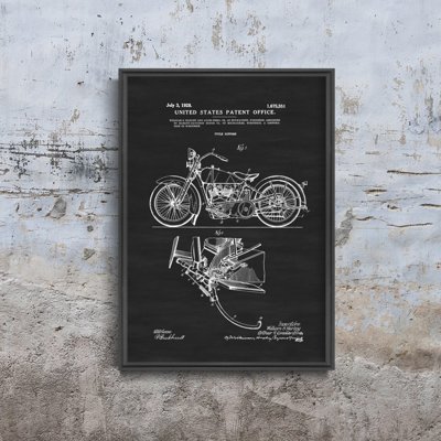 Dekorativní plakát Motocykl Harley Davidson