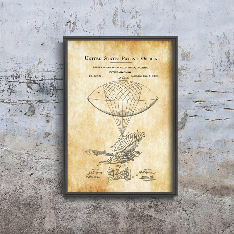 Dekorativní plakát Balón létající pták