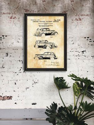 Dekorativní plakát Patent LaSalle Automobile