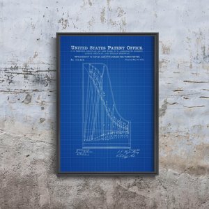 Dekorativní plakát Patent Steinway klavírní