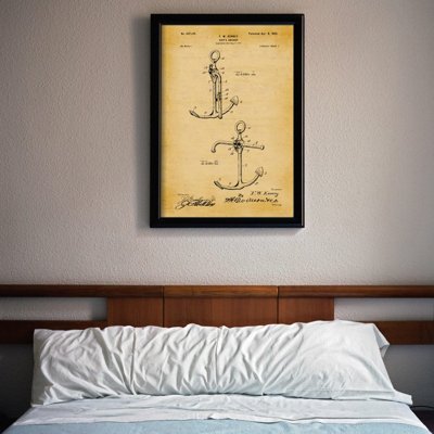 Plakát Patent na kotvu kenney lodi