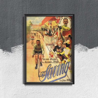 Retro plakát Ročník kole tisk