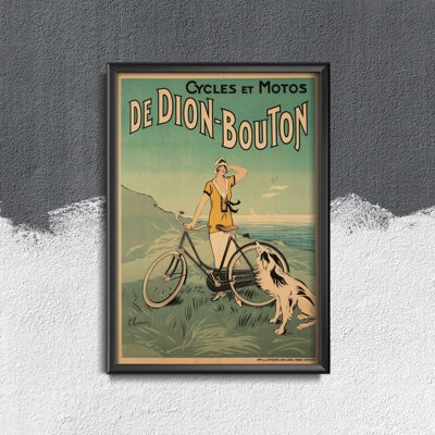 Retro plakát Dion Bouton Bike