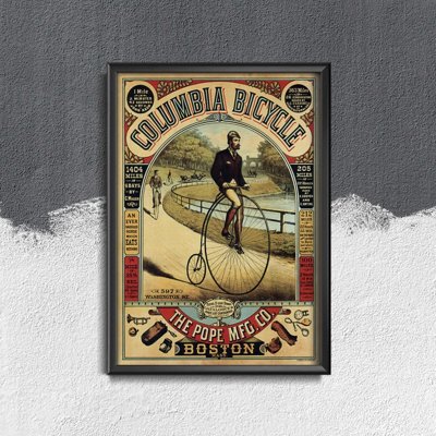 Retro plakát Columbia Bicycle Poster