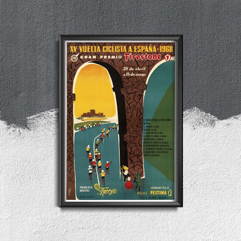 Retro plakát Vuelta Cicilista A Espana