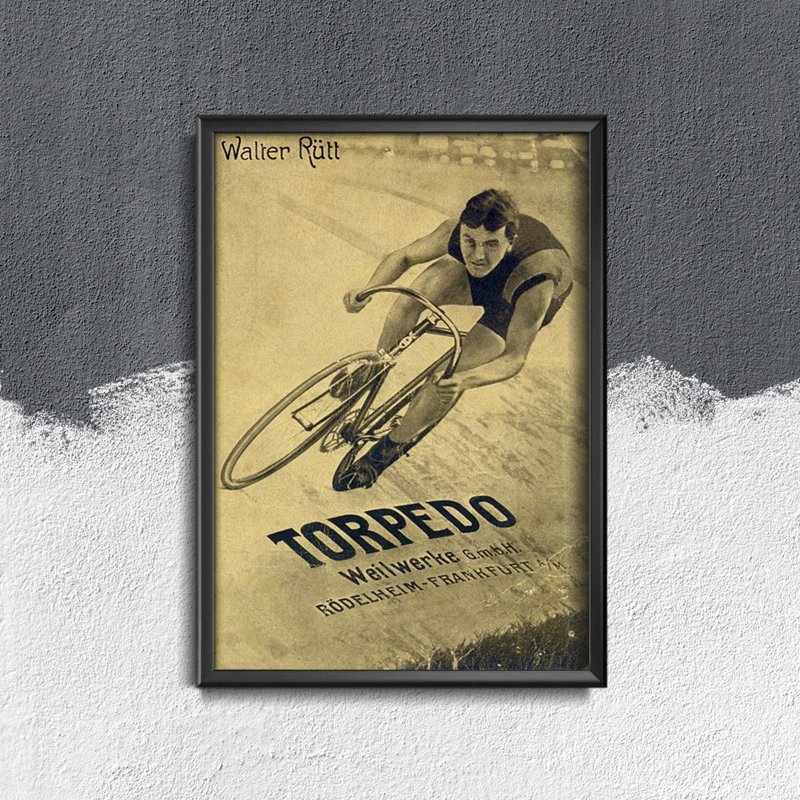 Retro plakát Torpedo Německo