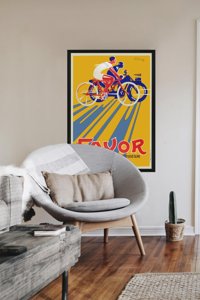 Plakát na zeď Favor Cycles Motos de Grande Luxe