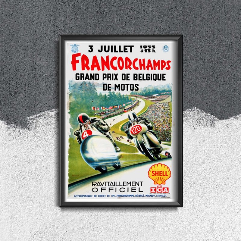 Plakát Francorchamps Grand Prix de Belgique
