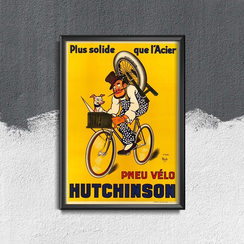 Plakát Pneu Velo Hutchinson vinobraní Mich