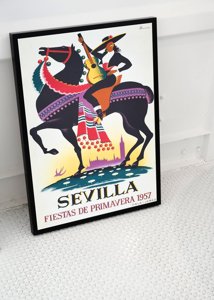 Retro plakát Sevilla fiesta de primavera