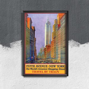 Retro plakát New york fifth avenue